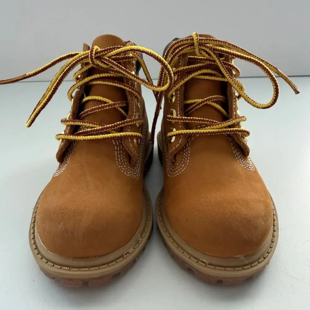 Timberland Toddler 12809 Classic Waterproof 6-Inch Wheat Leather Boots Size 6
